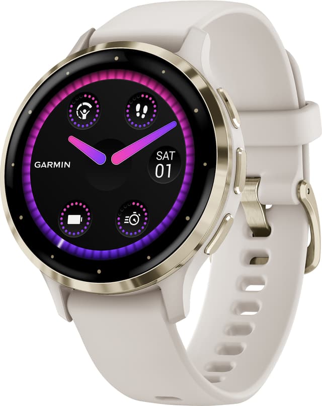Garmin Venu 3S smartwatch (elfenben)