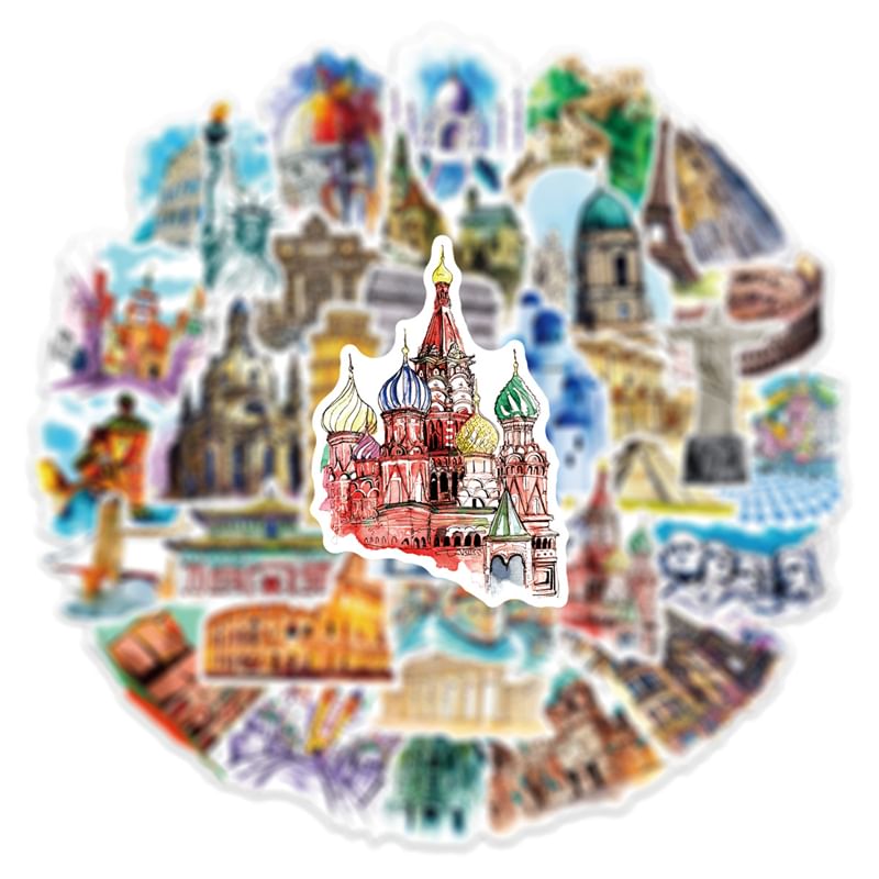 Milena - Reisarchitectuursticker