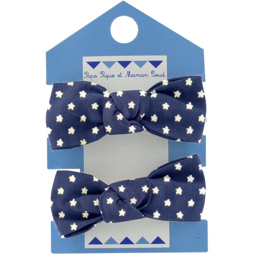 Mousse Petit Noeud Etoile Or Marine