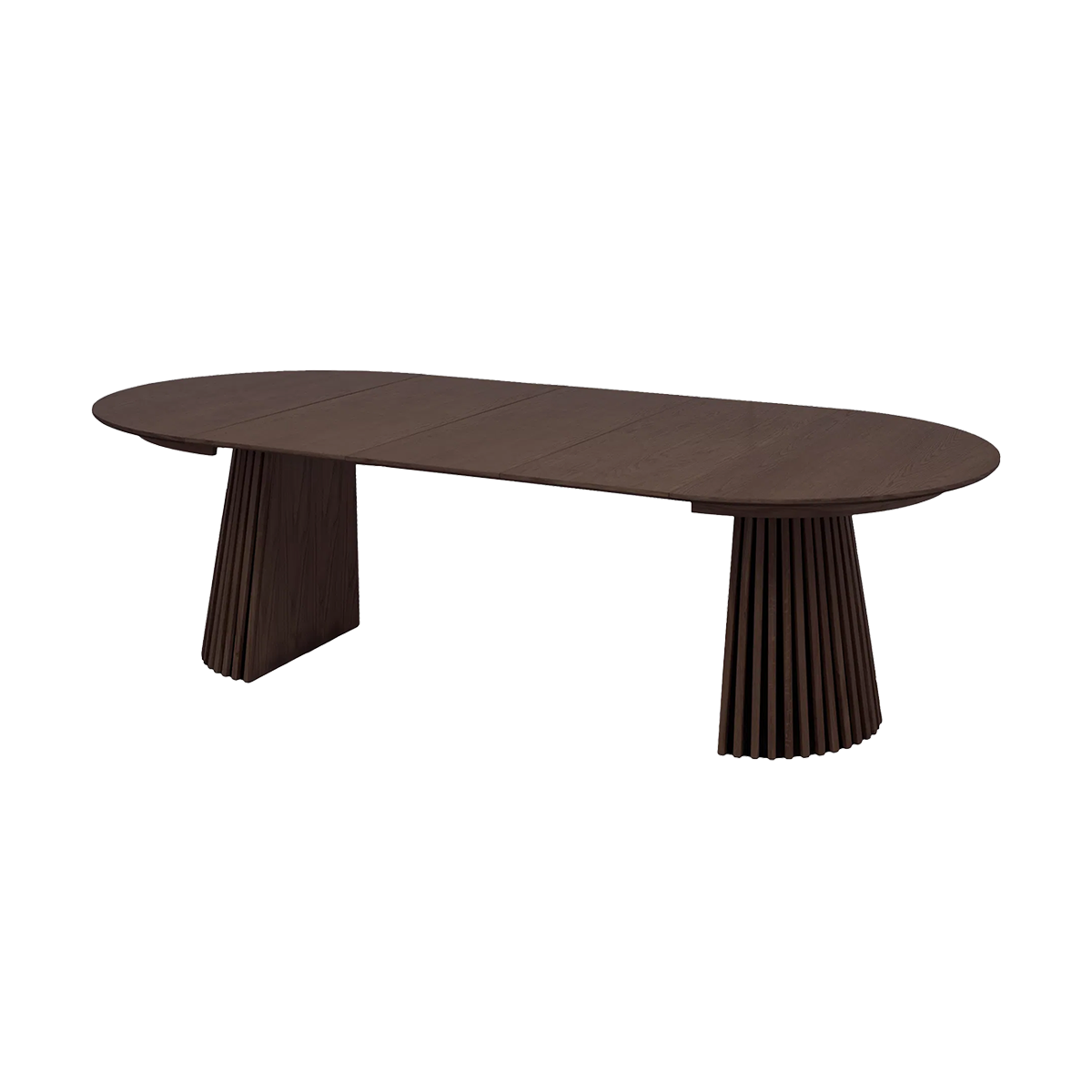 Uitschuifbare houten eettafel Alko - 120 tot 240 Walnoot