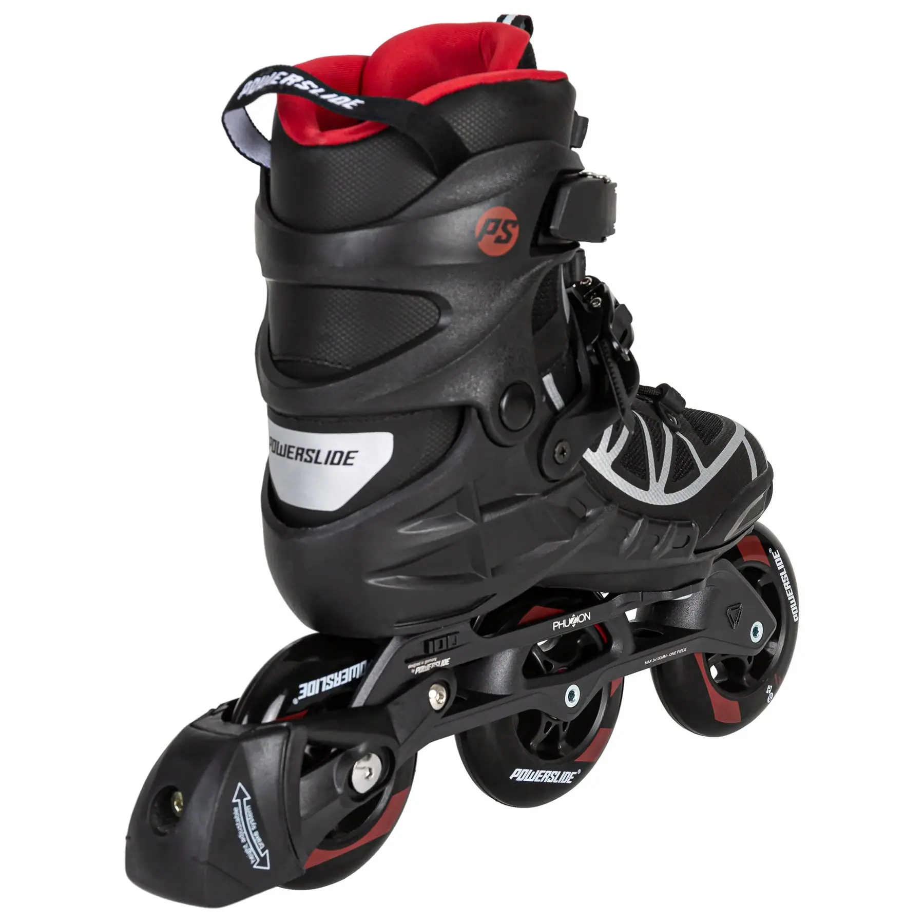 Powerslide Phuzion Argon Scarlet 100 Inline Rulleskøjter - Herre Inliners