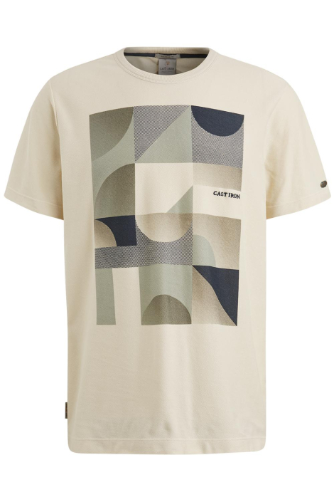 Cast Iron ecru heren t-shirt