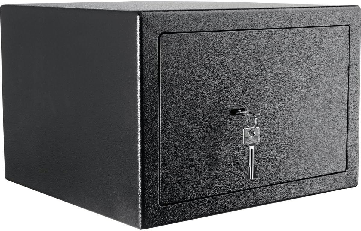 Burg Wächter Möbeltresor mit Schlüssel, Home-Safe, Sicherheitsstufe B, Feuerschutz DIN 4102, VdS-geprüft, ECB-S zertifiziert, 20,6 l, 30 kg, H 210 S, Schwarz, 20,6 Liter