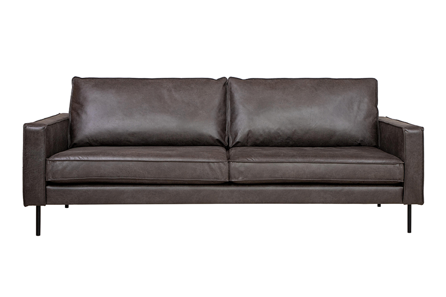 Westin 3,5-seter I Colorado Granitt (70% hud og 30% polyester) med sorte ben