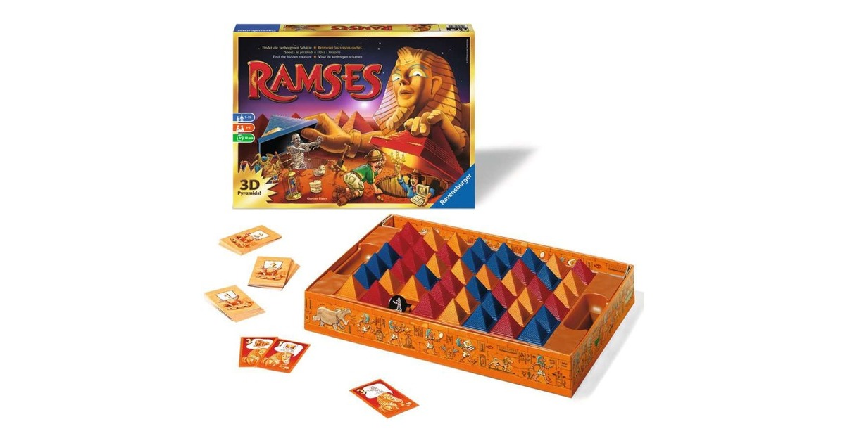 RavensburgerRamses Bordspel  (Meertalig, 1 - 5 spelers, 30 minuten, Vanaf 7 jaar)