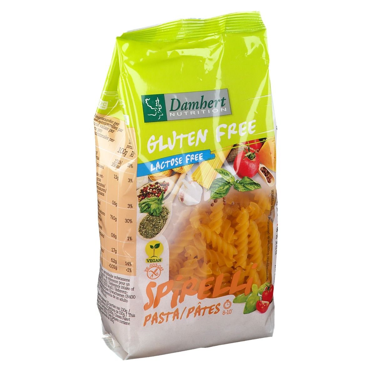 Damhert Spirelli Pasta glutenfrei