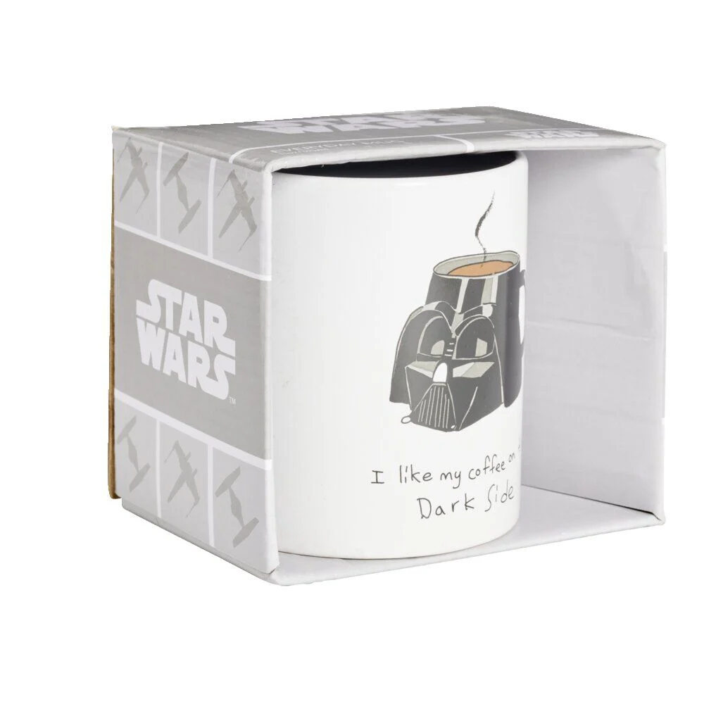 Mug Star Wars Dark Vador blanc et noir 315ml