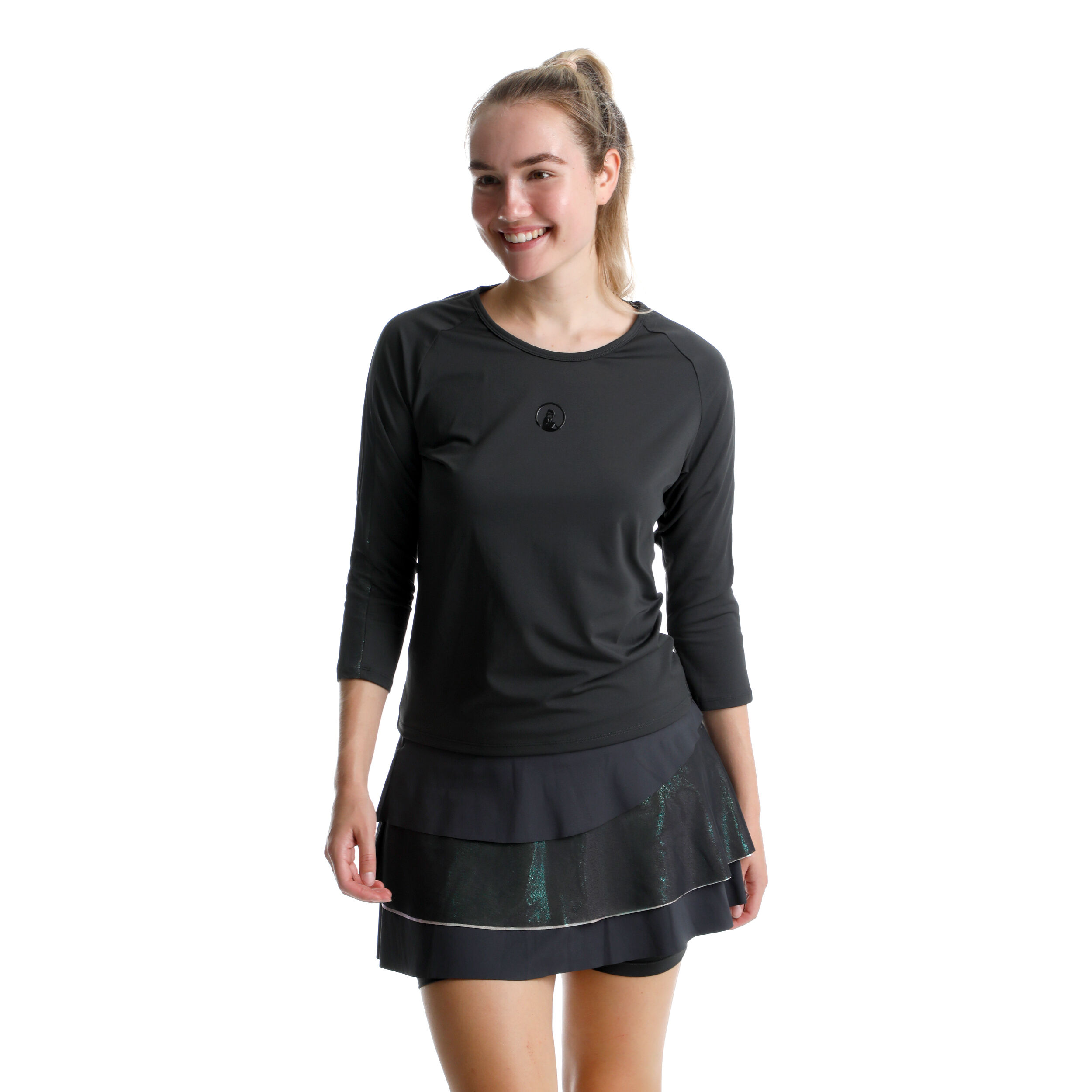 Quiet Please Sparkle Flounce Jupe Femmes - Anthracite