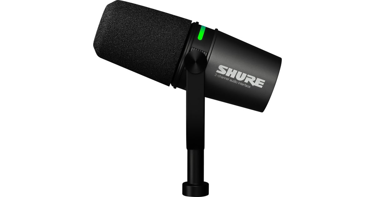 SHUREMV7i Slimme Microfoon & Interface  (Zwart)
