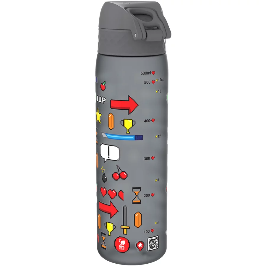 ion8 Trinkflasche auslaufsicher 500 ml Gamer  grau