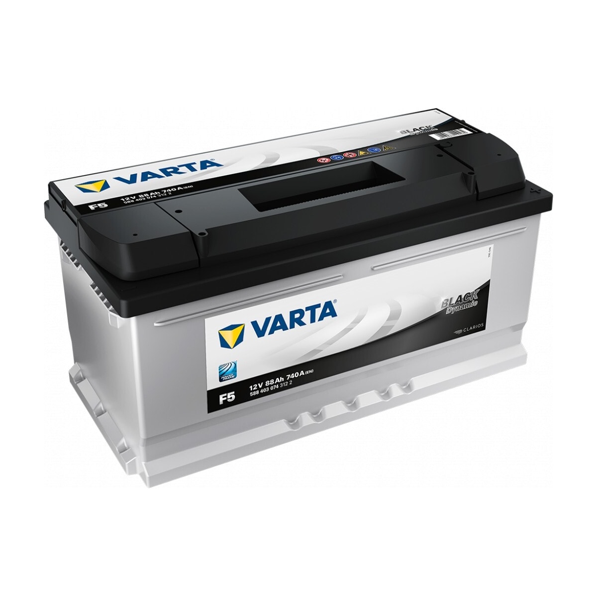VARTA Black Dynamic Batteri 12V 88AH 740CCA (353x175x175/175mm) +høyre F5