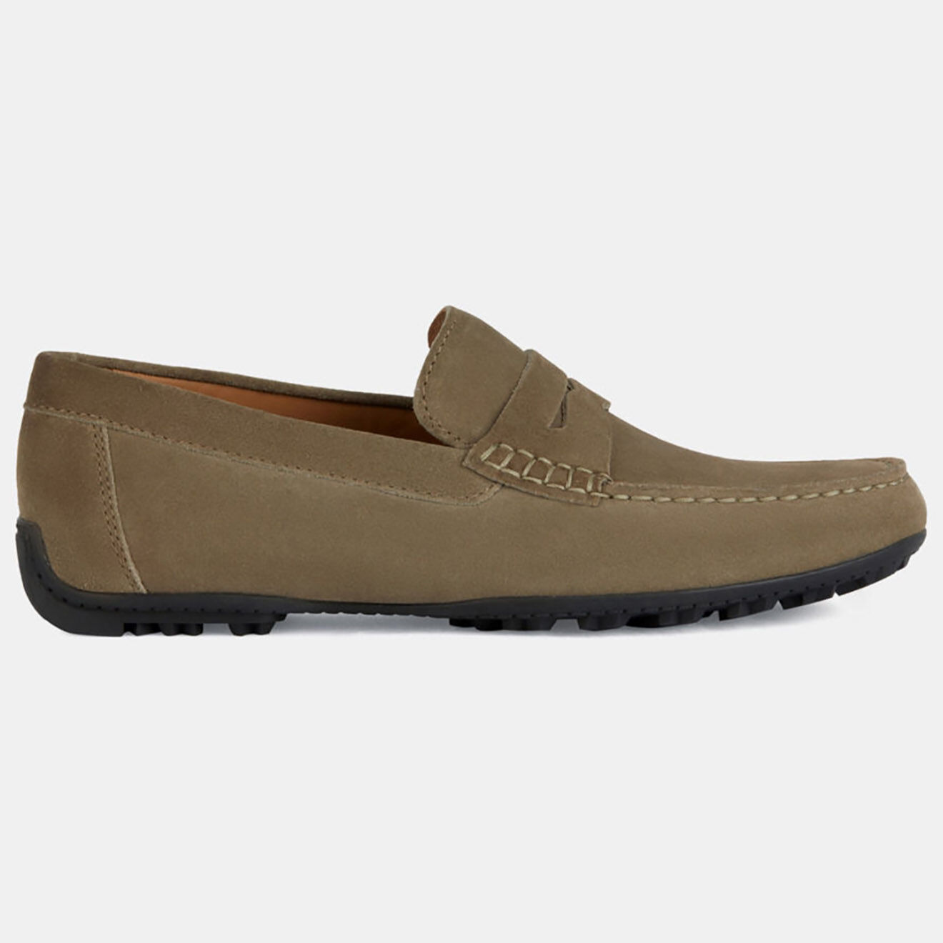 Geox Mocassins en Velours de Cuir Kosmopolis marron