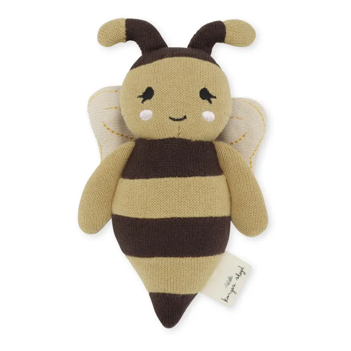 Konges Sløjd Doudou Abeille en coton bio | Jaune
