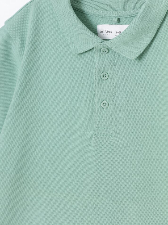 Conjunto com 2 camisas polo básicas - Verde Pastel