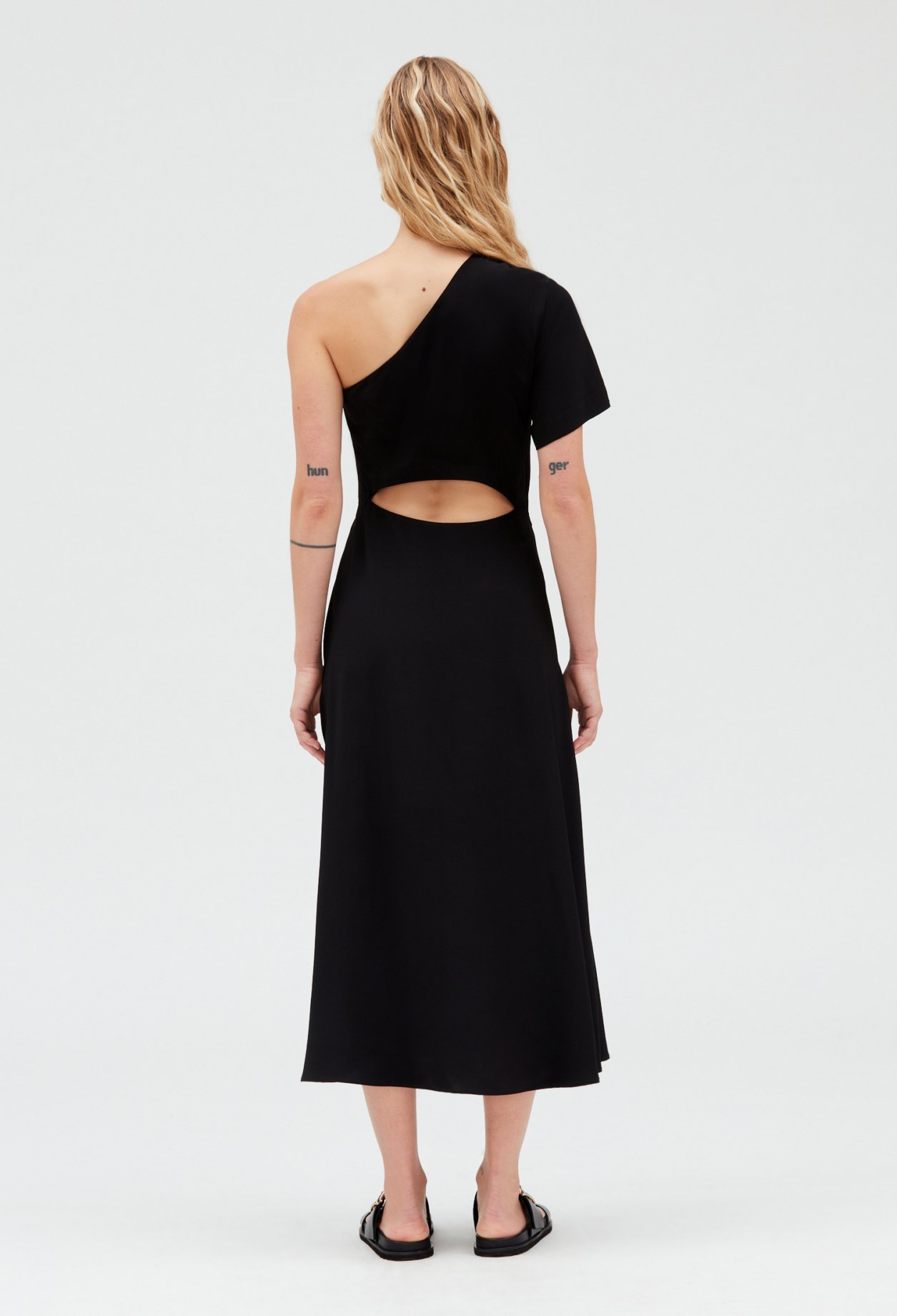 Robe midi asymetrique