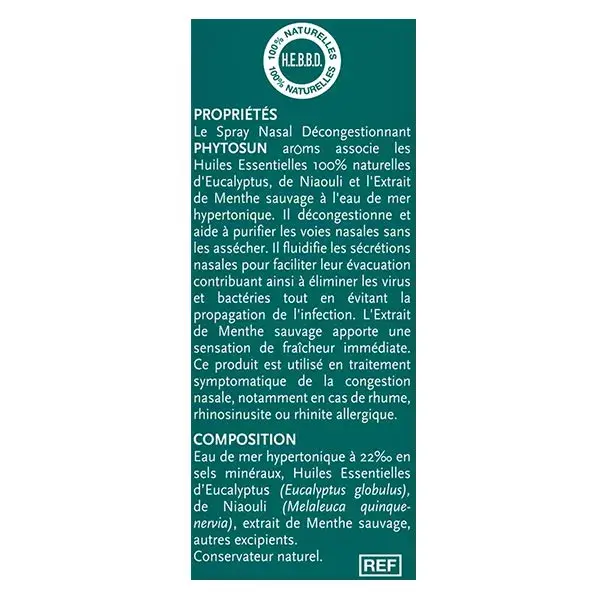 Phytosun Arôms Spray Nasal Décongestionnant 20ml