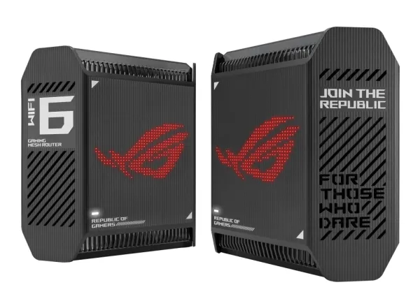 ASUS ROG Rapture GT6 - Wi-Fi-system - (2 routere) - op til 5800 sq.ft - mesh 1GbE, 2.5GbE - Wi-Fi 6 - Dual Band
