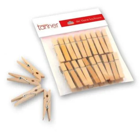 Tanner 20 Wäscheklammern Holz