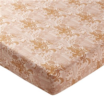 Linge de lit percale motif kiosque et feuillage - BECQUET CRÉATION