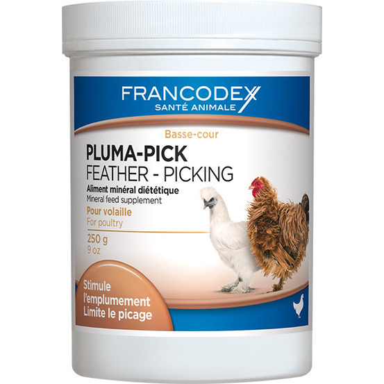Aliment minéral diététique Pluma-Pick pour volaille : 250g