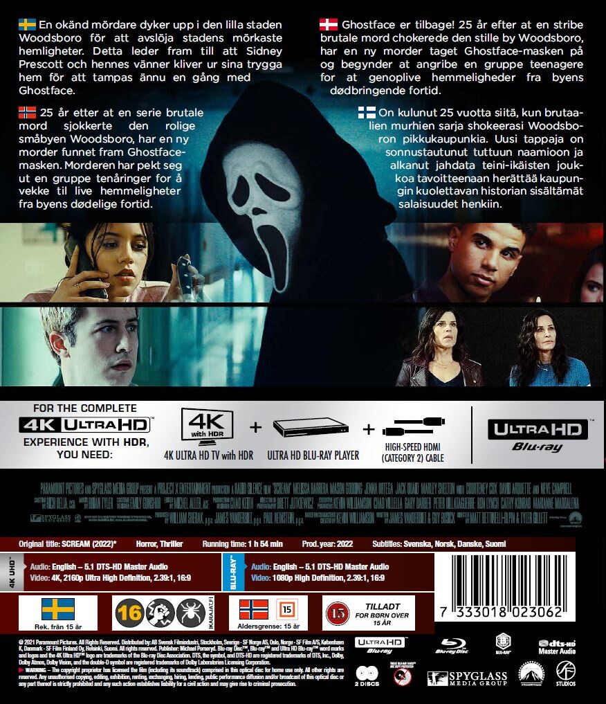 Scream 5 - 2022 - 4K Ultra HD Blu-Ray