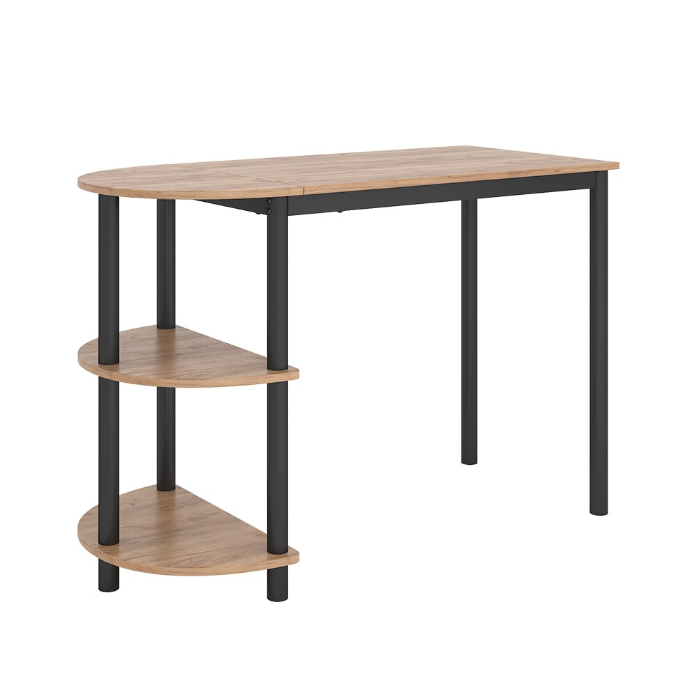 Vicco Bartisch Freetown Eiche Schwarz 110 x 75,5 cm mit Regal