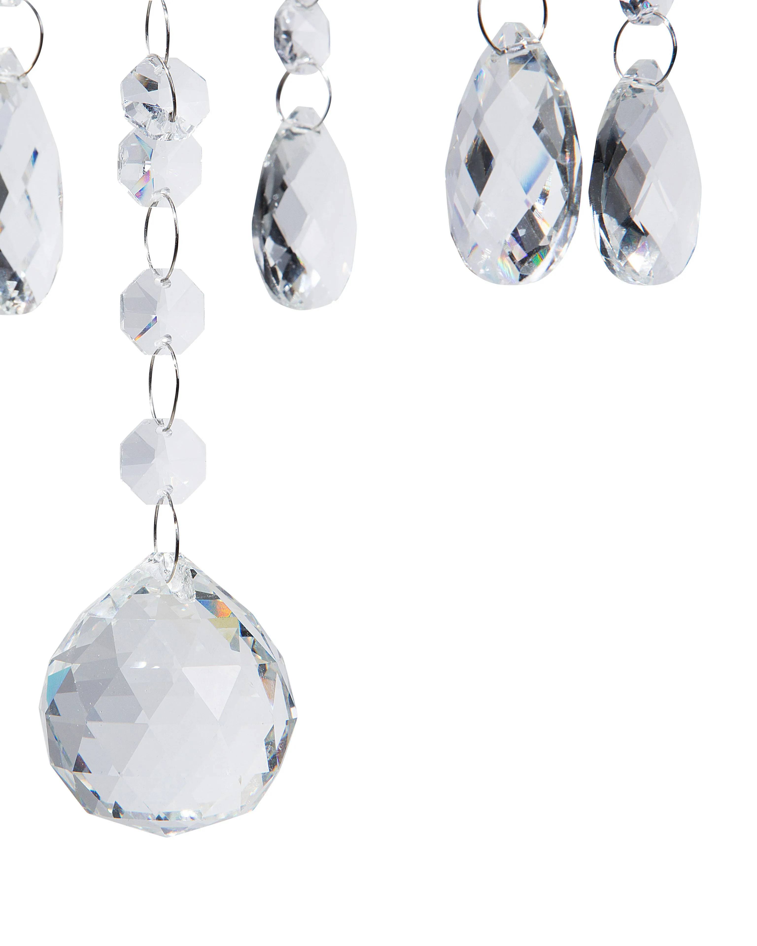 Kroonluchter LOCONE Kristal Zilver