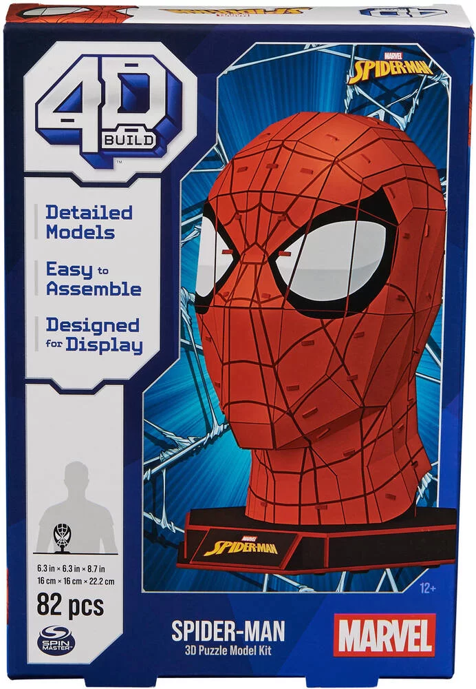MARVEL - 4D BUILD - MASQUE SPIDERMAN 82 PIECES