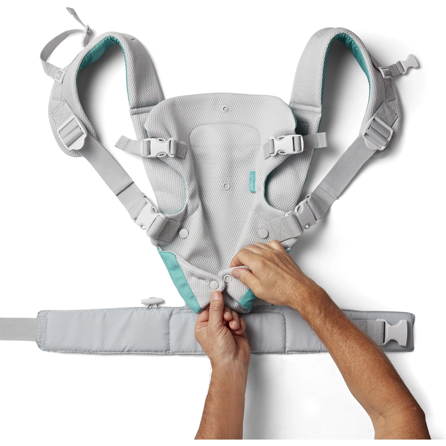 Infantino Babytrage Flip Advanced 4 in 1 mit Mesh-Gewebe Grey