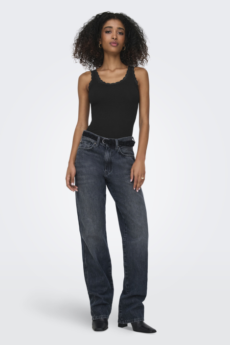 Only zwarte dames top