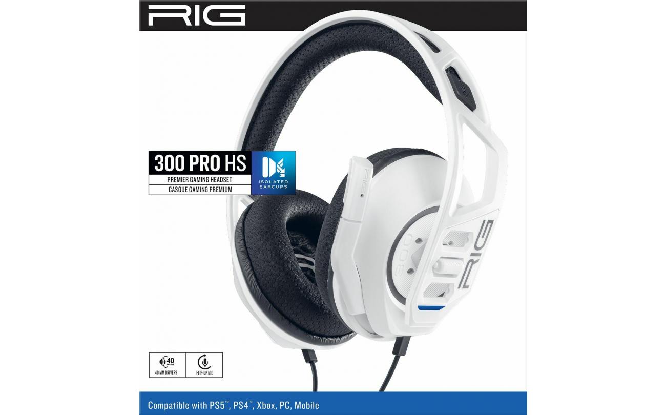 PS4/PS5 Nacon RIG 300PROHSW Headset Wit