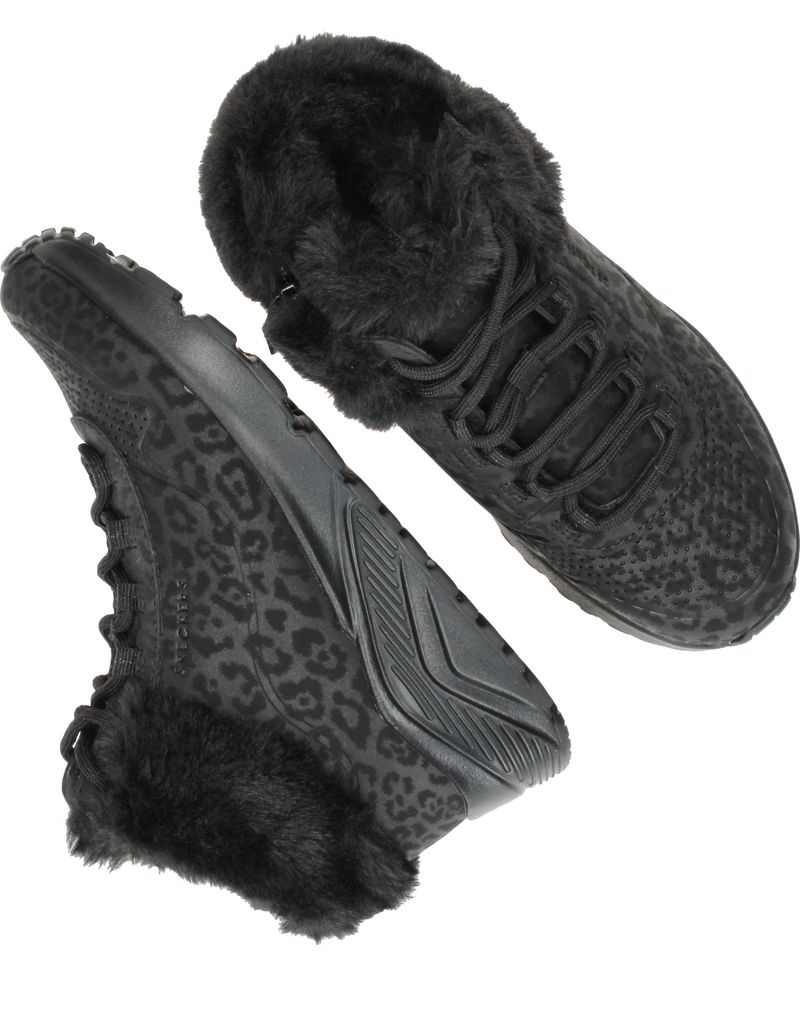 Skechers Uno Lite Veterboots Zwart Meisjes