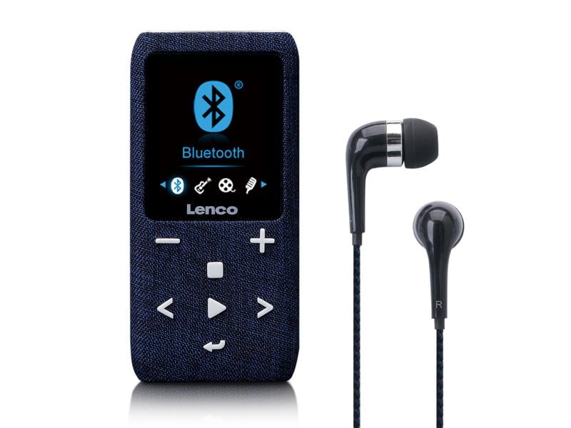 Lenco MP3 Player Xemio-861 Blau MP3-Player mit Bluetooth & 8 GB Micro SD Card