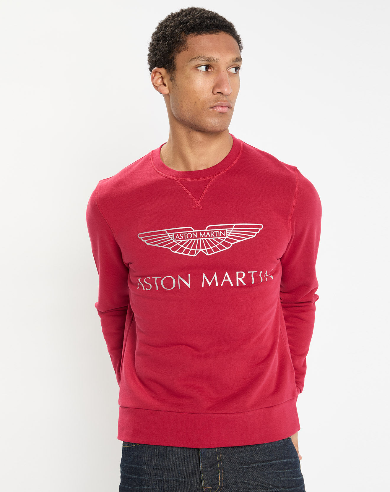 Hackett London Sweat col rond Aston Martin Racing rouge