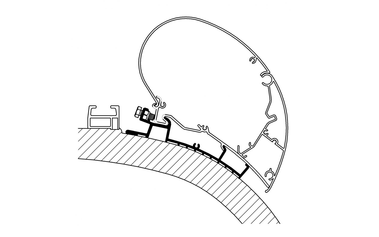 Thule Carthago Chic Adapter für Serie 6 / 3,5 Meter