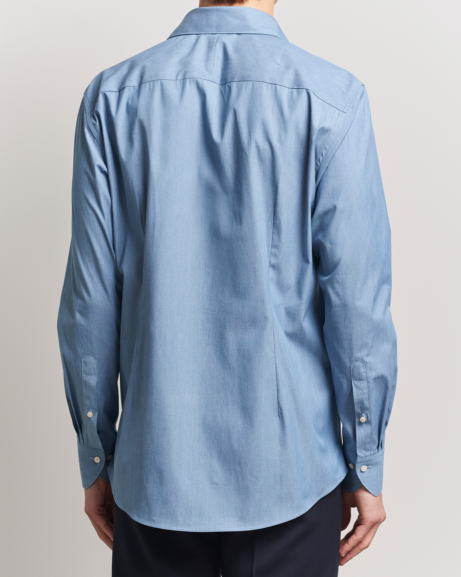 Stenströms 1899 Denim Poplin Shirt Indigo