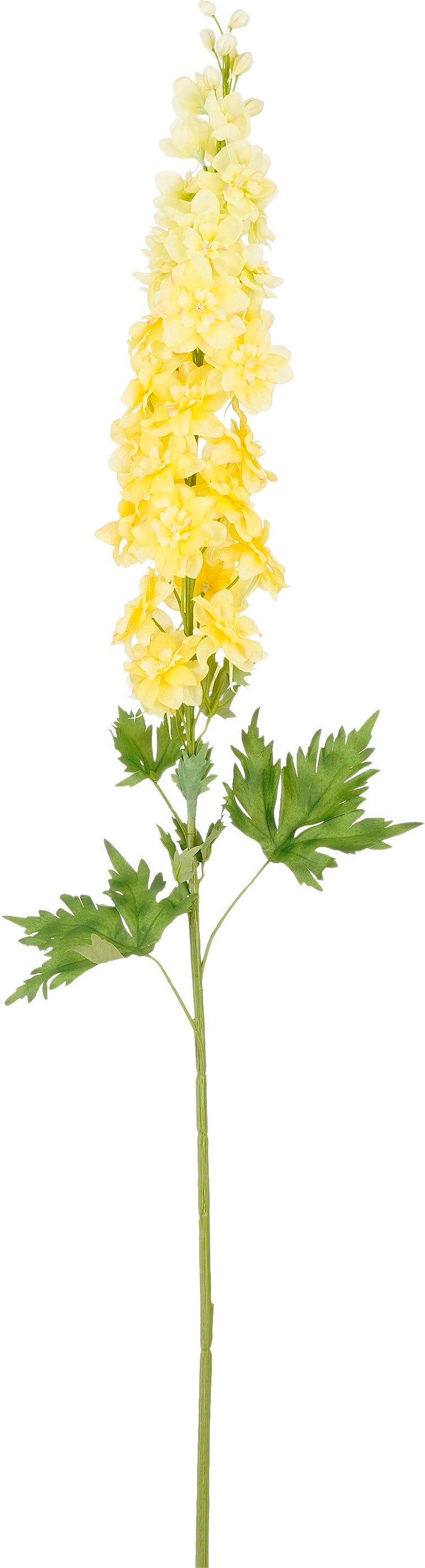 Mica Decorations kunstbloem Delphinium geel 114 cm
