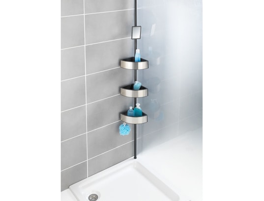 WENKO - Accessoire de douche Etagère de douche extensible en alu premium big - l. 27 x h...
