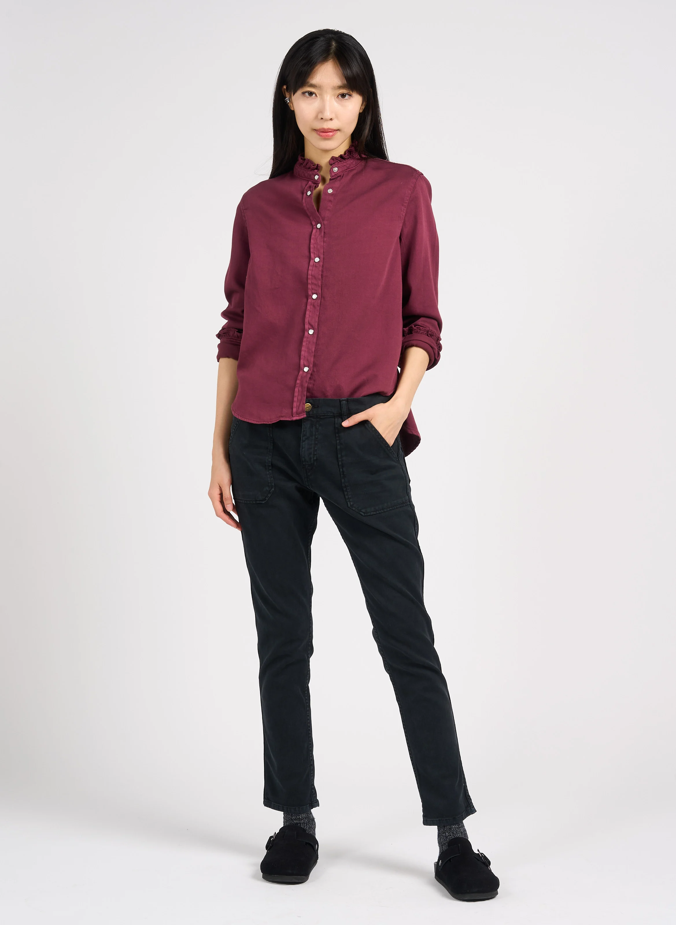 PIERCE - Jean slim en coton mélangé | Noir