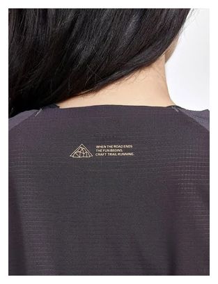 Maillot manches courtes Femme Craft Pro Trail Noir