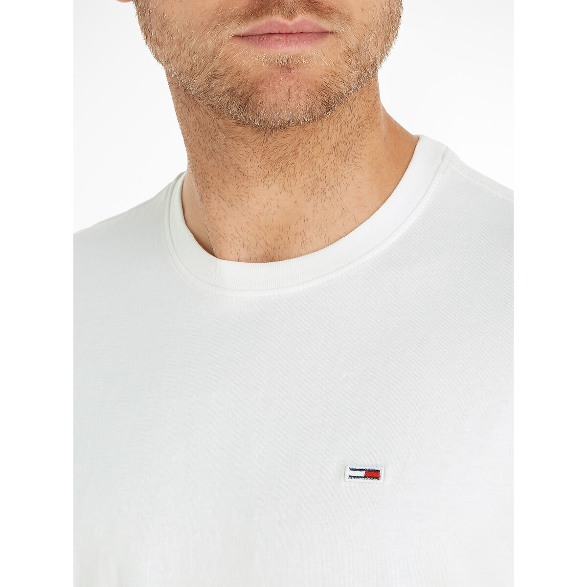 TOMMY JEANS<br>Camiseta com gola redonda, clássica