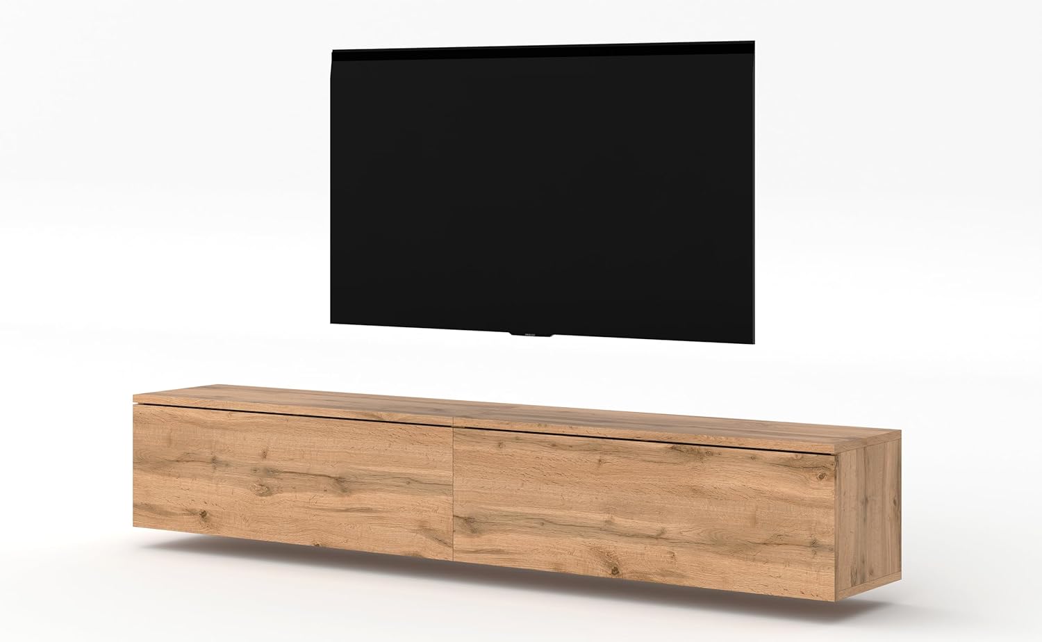 Schrank für TV Designer Lowboard Eiche Wotan Loriano 2x100cm