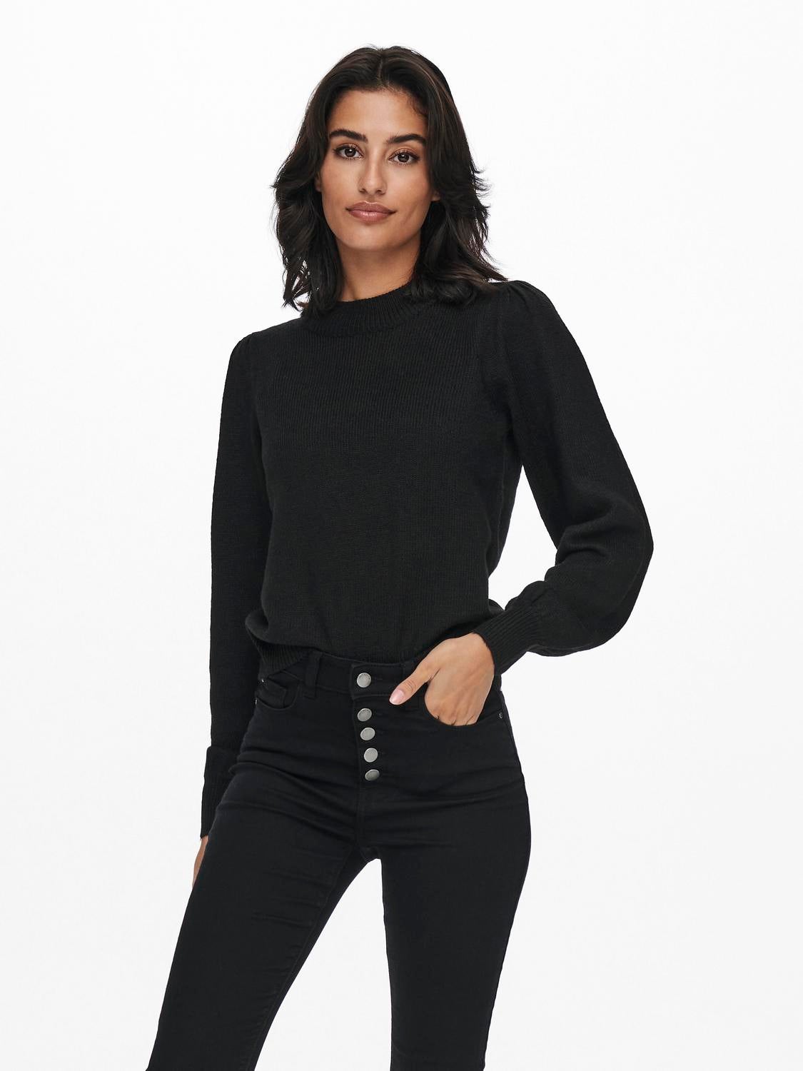 JDYRUE Strickpullover Black