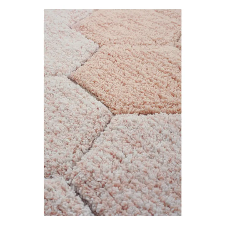 Lorena Canals Tapis rond Honeycomb | Rose