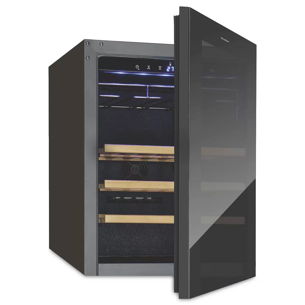 Weinklimaschrank 118 Liter Schwarz