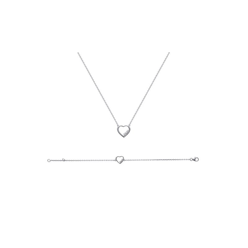 Bracelet Femme - Argent 925 - Oxyde de zirconium - Longueur : 18 cm