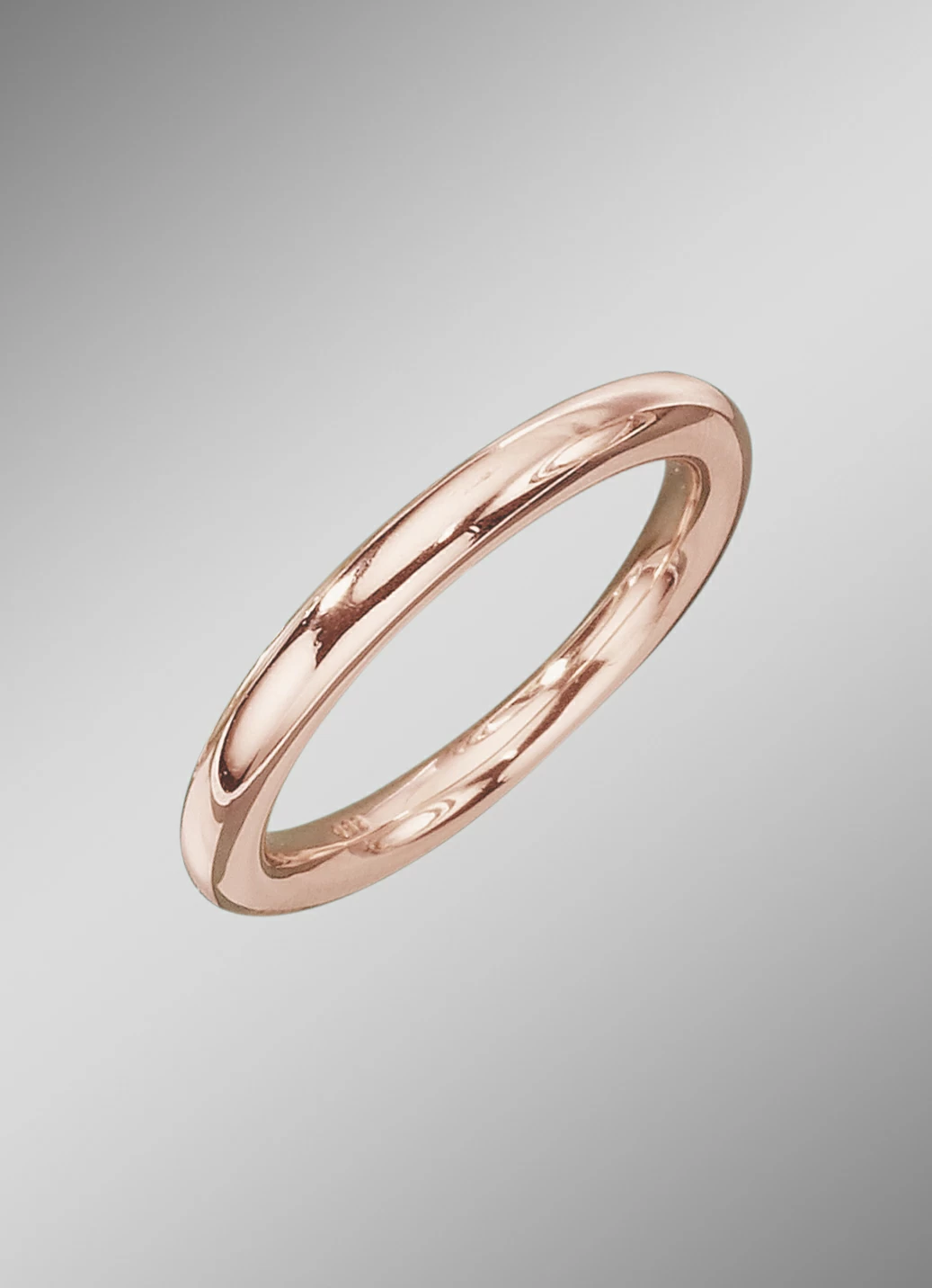 Hochglänzender Partnerring aus Roségold