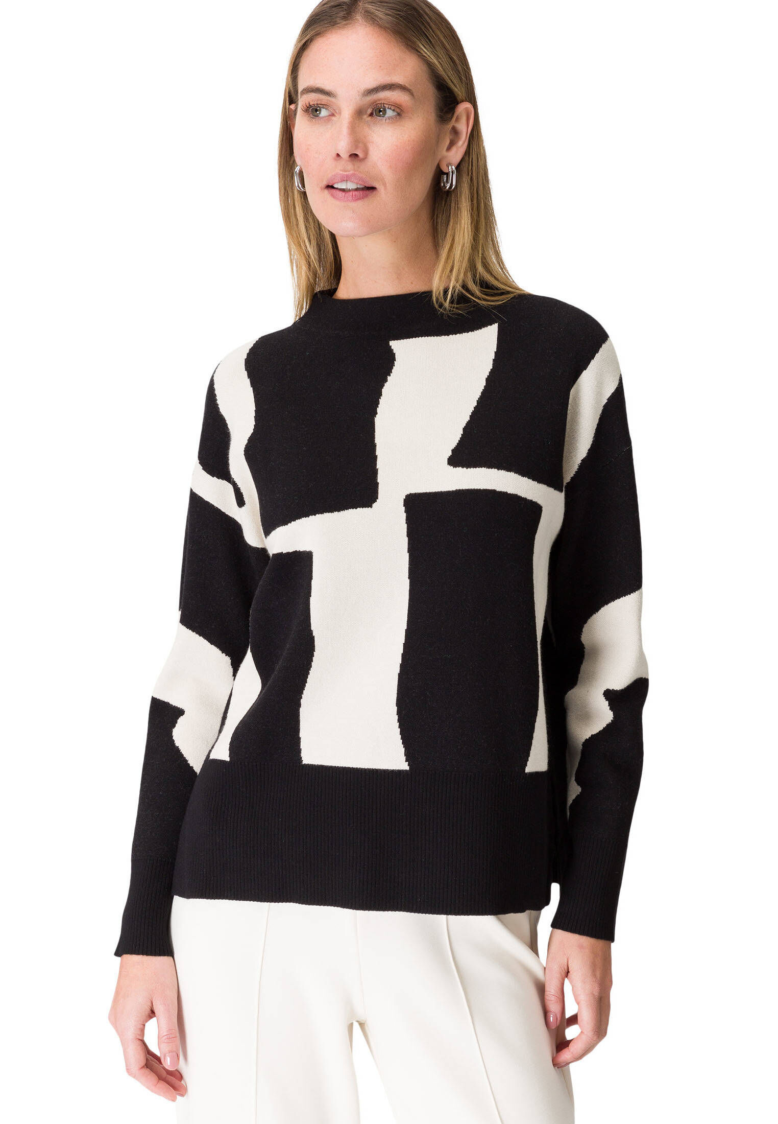 zero| Damen Pullover mit grafischem Print