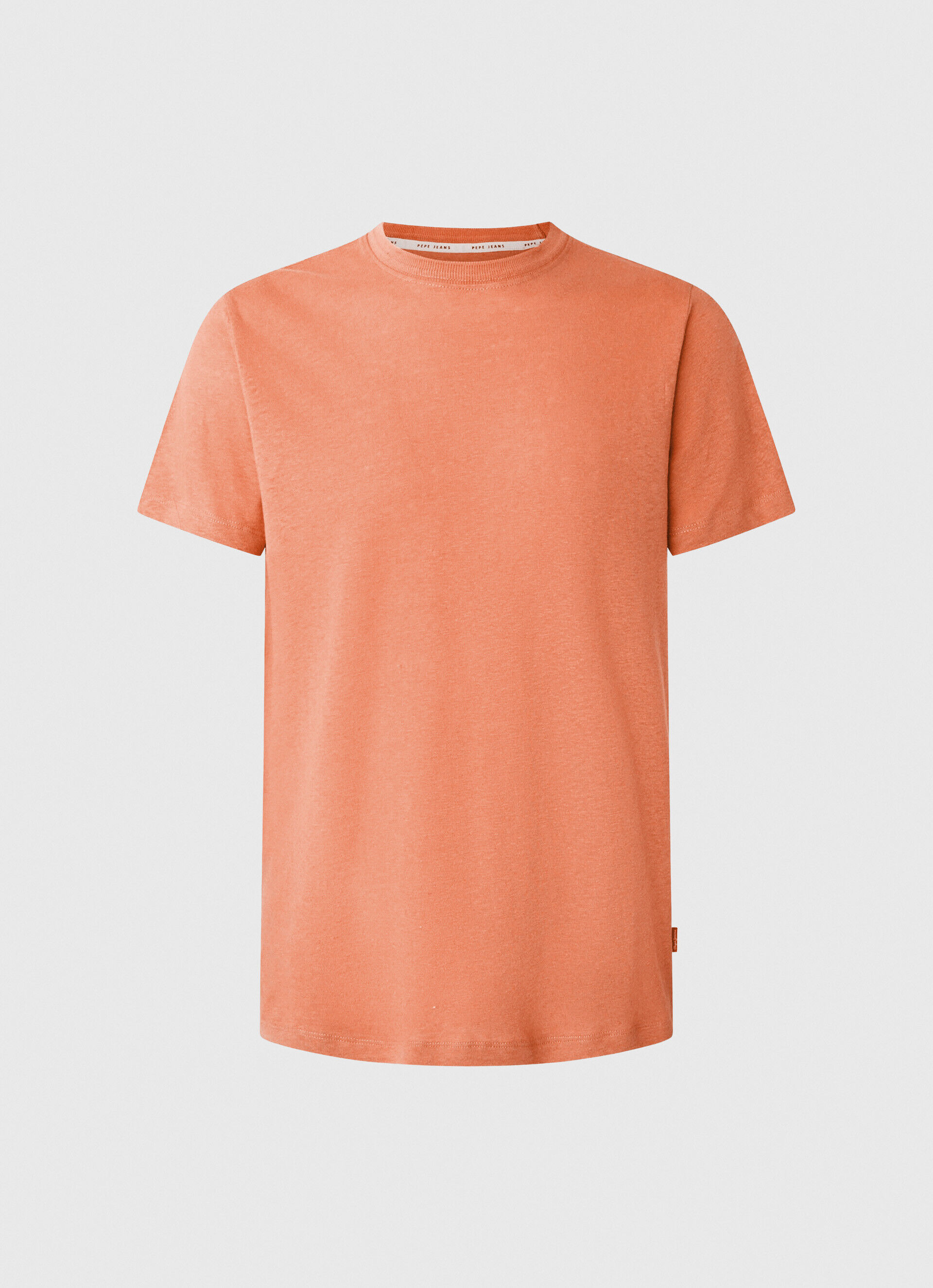 CAMISETA DE LINHO LISA - laranja abóbora