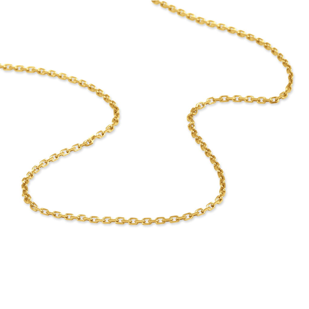 Chaîne Igoa Maille Forçat Diamantee Or Jaune
